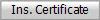 Ins. Certificate
